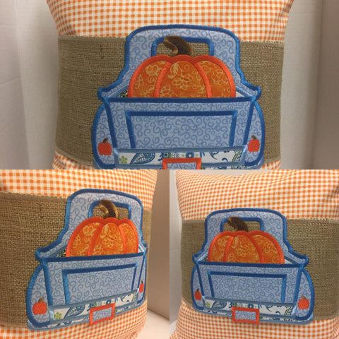 Pumpkin Trucking Pillow Wraps 123
